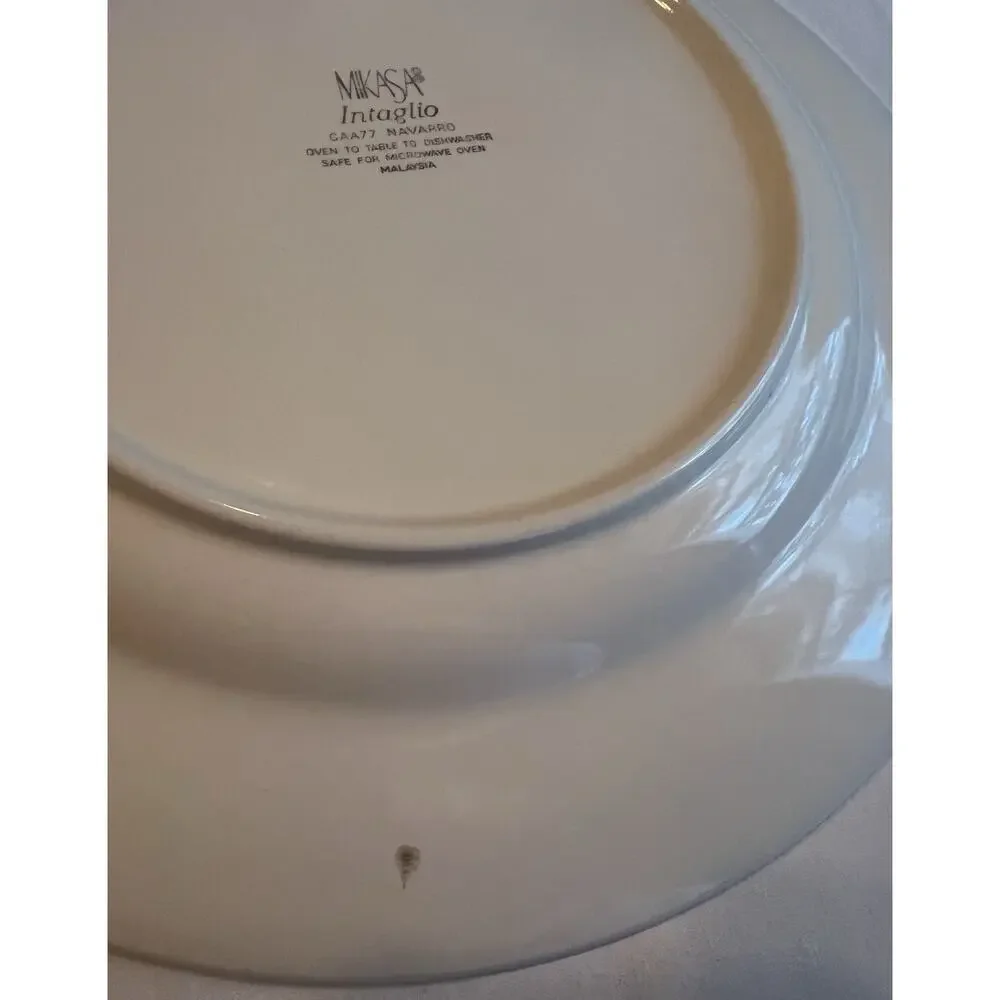 Mikasa Intaglio Navarro CAA77 12” Round Serving Platter Chop Plate Vintage